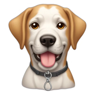 Perro con cabeza de lámpara sticker