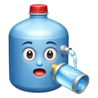 Camp Essentials, driniking water can,negative:character. sticker