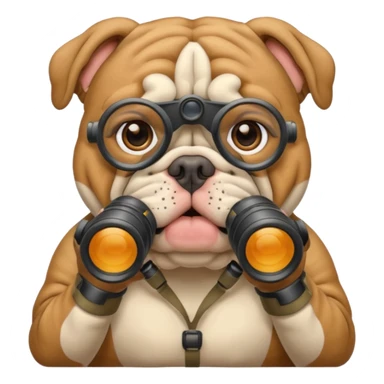 Bulldog binoculars  sticker