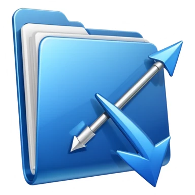 a file uploading arrow  sticker