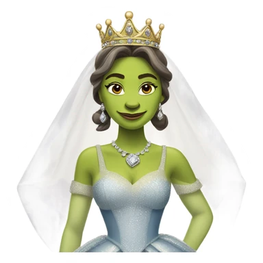 Sherk as a princess  sticker