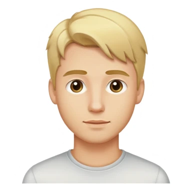 young man with blonde hair and light stubble sticker