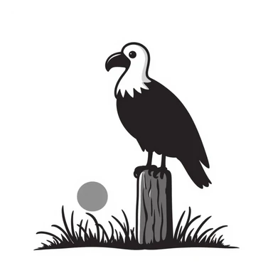 Vulture sticker