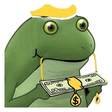 gold Drip swag with money sticker