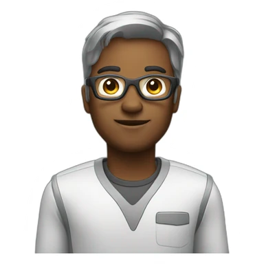 Robotic software engineer sticker