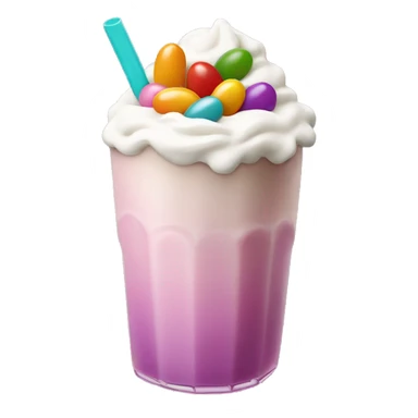 Jelly beans milkshake sticker