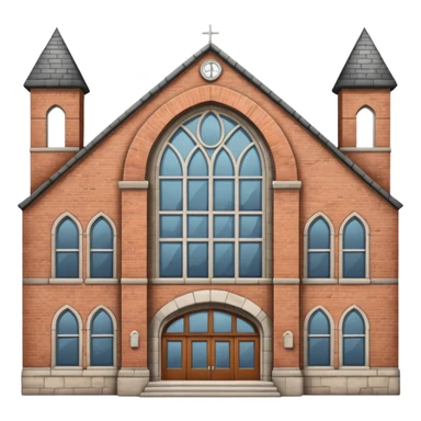 a full view of school building  sticker