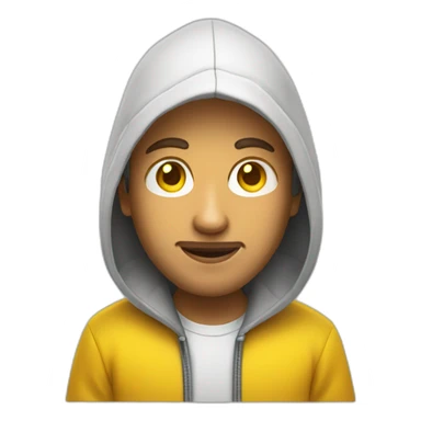 whit developer with yellow hoodie sticker