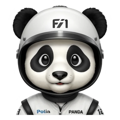 f1 driver panda sticker