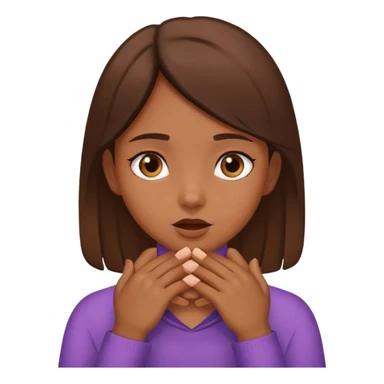 girl with hands around her throat sticker