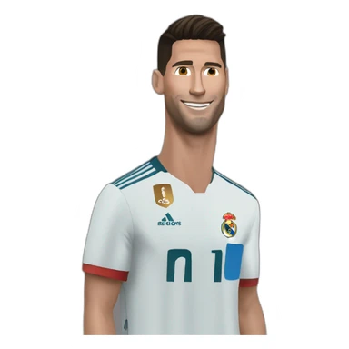 CR7 salue messi sticker