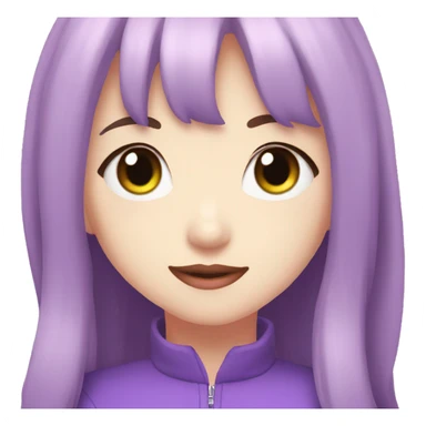 Chuu from loona but purple sticker