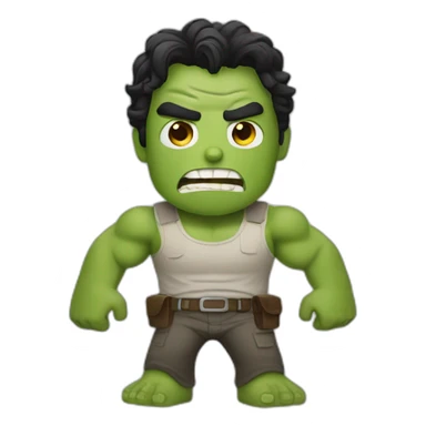Hulk rick grimes sticker