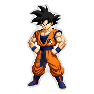 Goku dragon ball z sticker