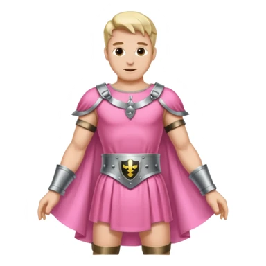 Submissive man wearing feminine clothes and chastity sticker