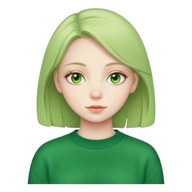 Matcha girl sticker