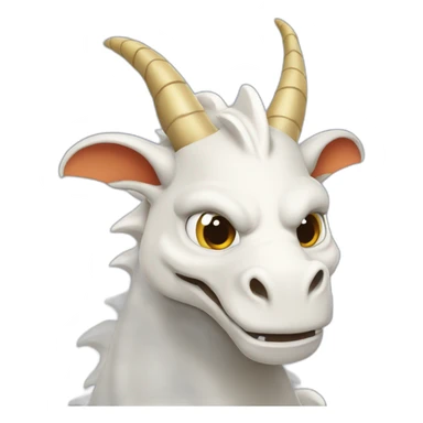 dragon qui chevauche une chevre sticker