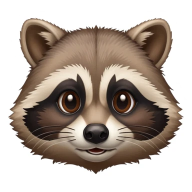Raccoon rolling its eyes sticker