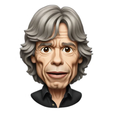 mick jagger sticker