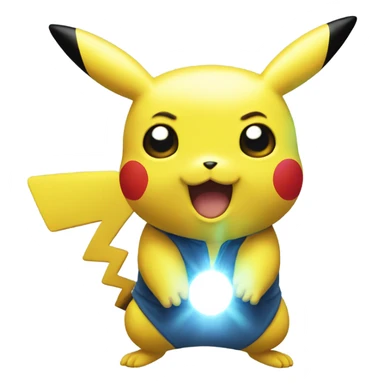 Pikachu with lighting sticker