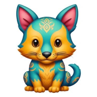 animal with tattoos sticker