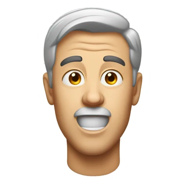 German man have a surprised  sticker