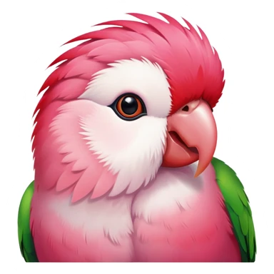 Rosy faced love bird sticker
