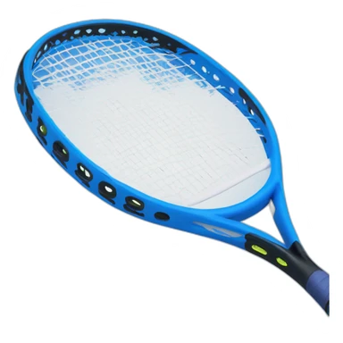 blue padel racket sticker