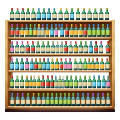 Supermarket liquor section sticker