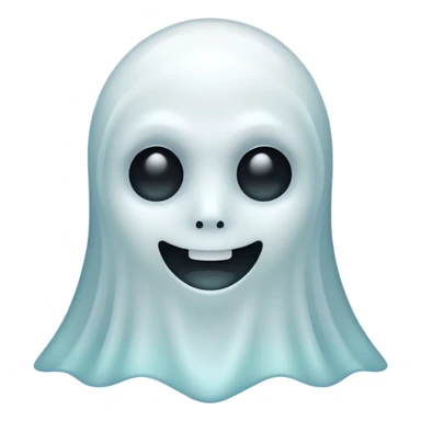 Ghost with cool face sticker