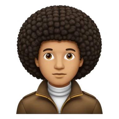 Black men hairstyle afro sticker
