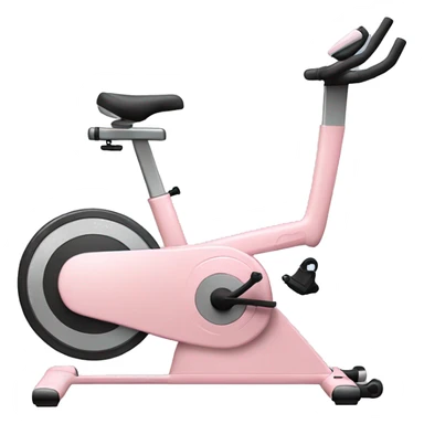 light pink stationary bike sticker