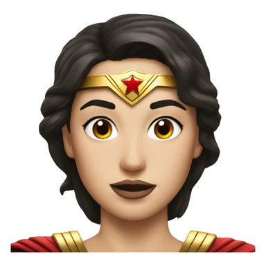 Wonderwoman face sticker