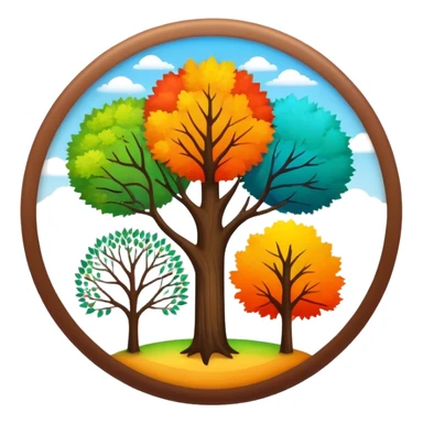 Four seasons in one circle for 'What Makes You Beautiful' by One Direction sticker