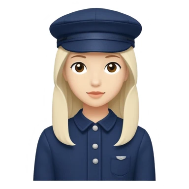 Navy blue Brixton fiddler cap hat sticker