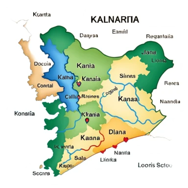 Karnataka map sticker