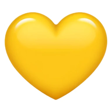 yellow heart outline sticker