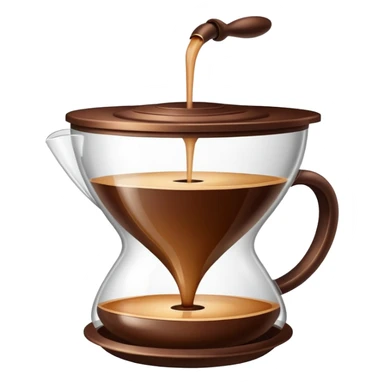 coffee filling in filter
 sticker