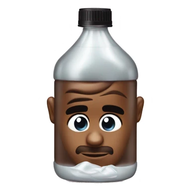 P Diddy with baby oil bottle sticker