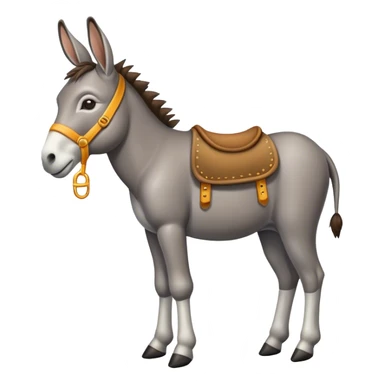 a donkey with five legs sticker