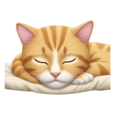 Cat napping sticker