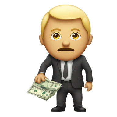 downward trend losing money sticker