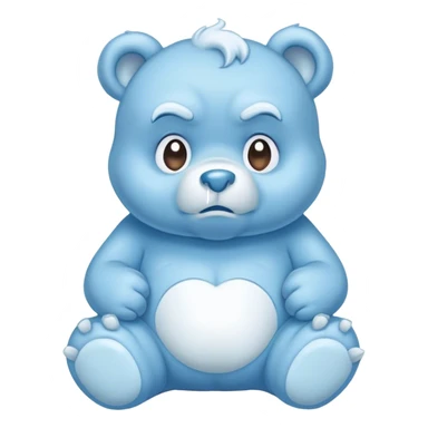 grumpy care bear sticker