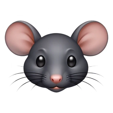 Black rat ￼ sticker