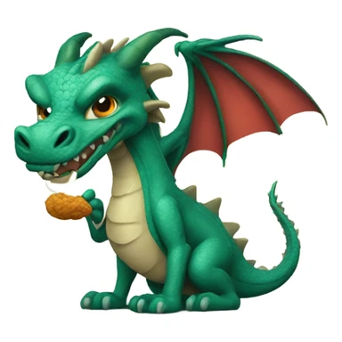 Dragon with doobie sticker