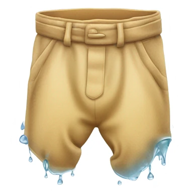 pants that is wet from water spill sticker