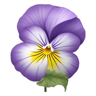 Light purple pansies  sticker