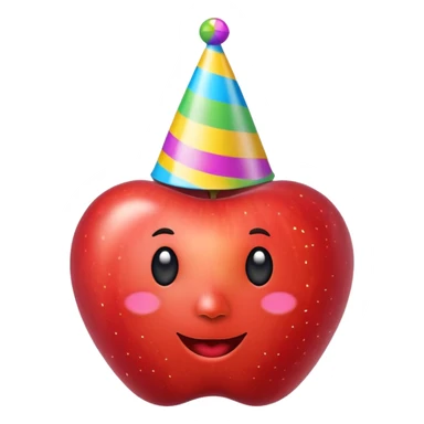 fruit with hat sticker
