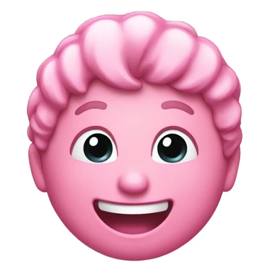 pink laughing emoji sticker