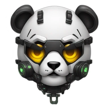 cyberpunk psycho panda sticker